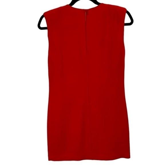 A/X Armani  Exchange Red Sleeveless Crepe Sheath Shift Dress sz 0 EUC - Picture 5 of 7